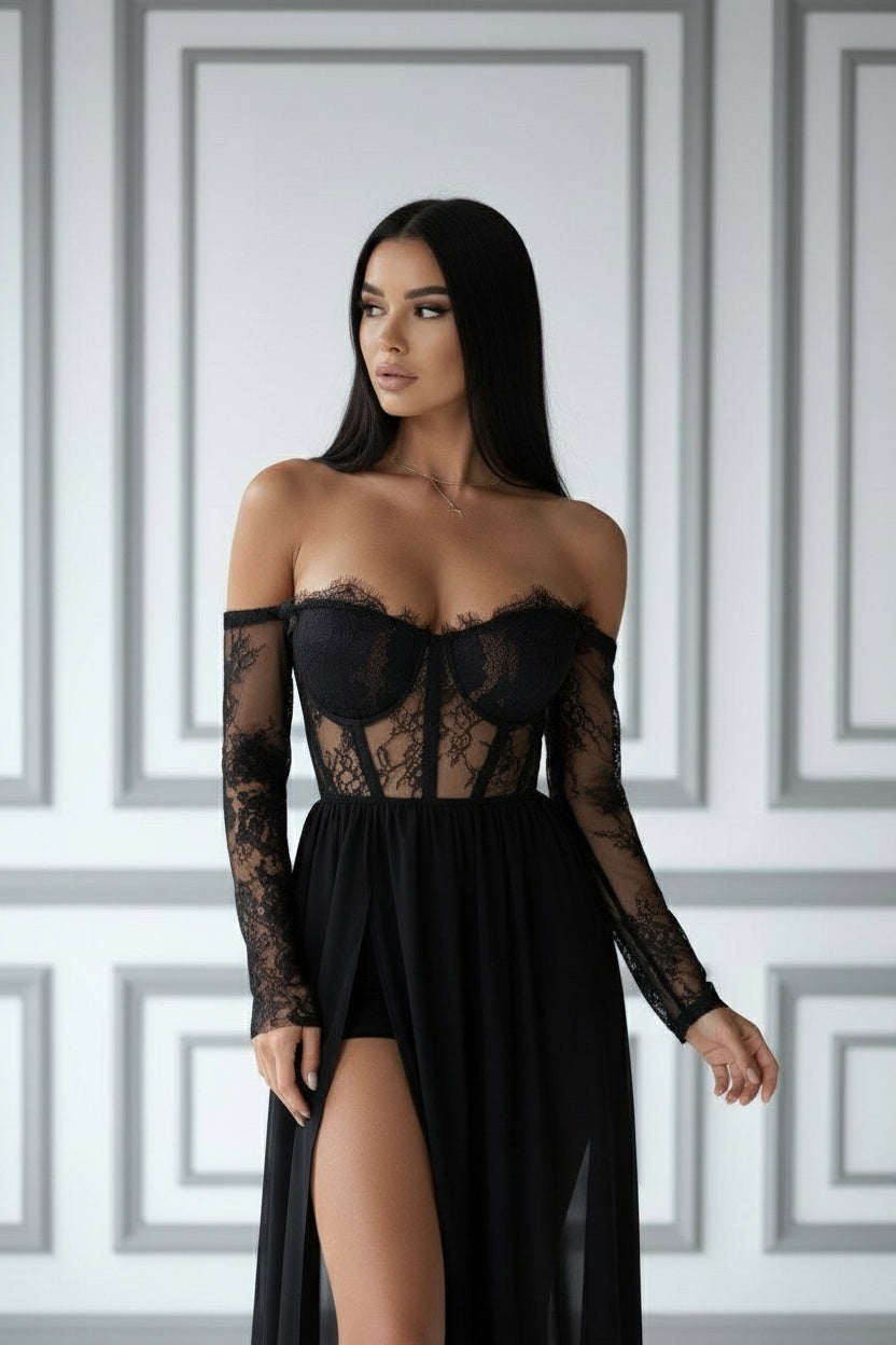 CELESTE - VESTIDO DE ENCAJE