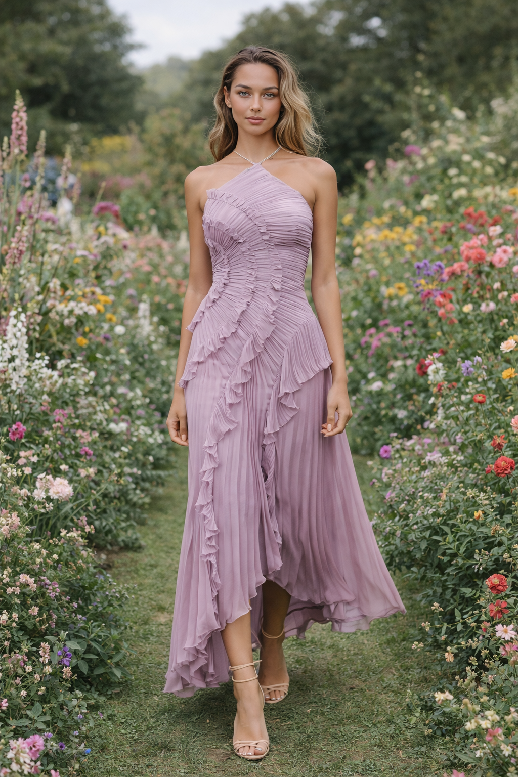 ARIADNA - VESTIDO PLISADO