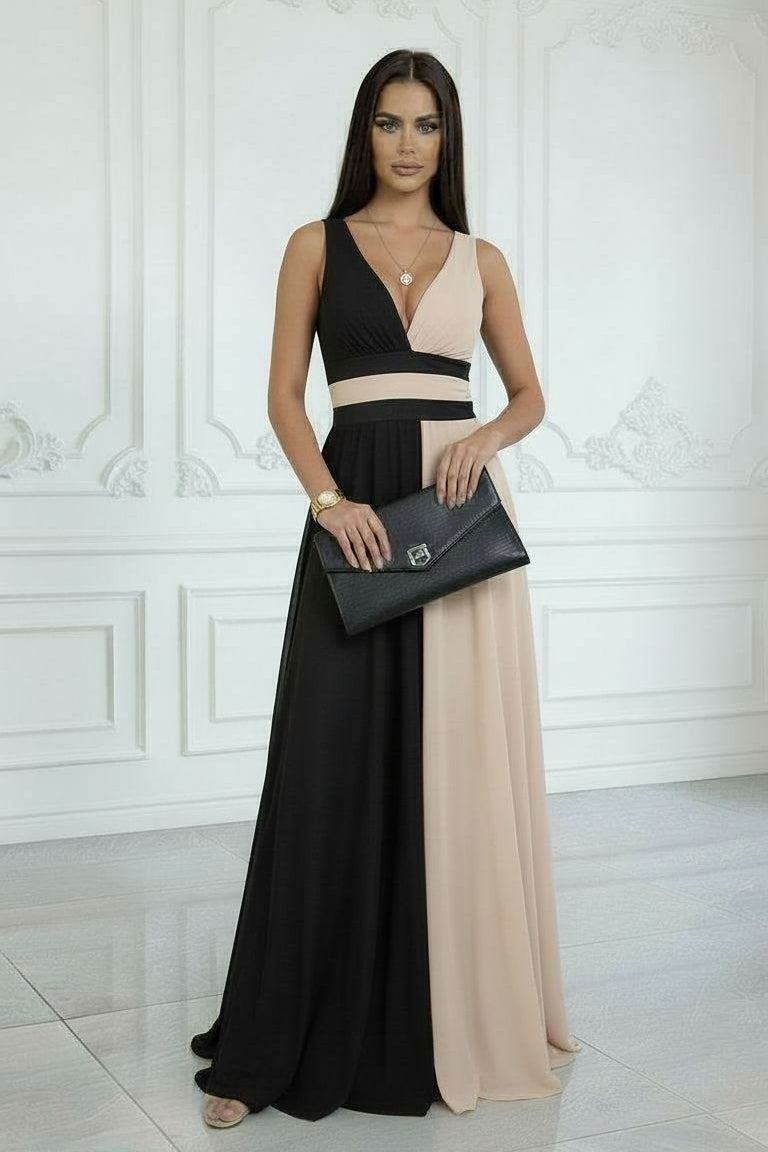 OLIVIA - VESTIDO BICOLOR