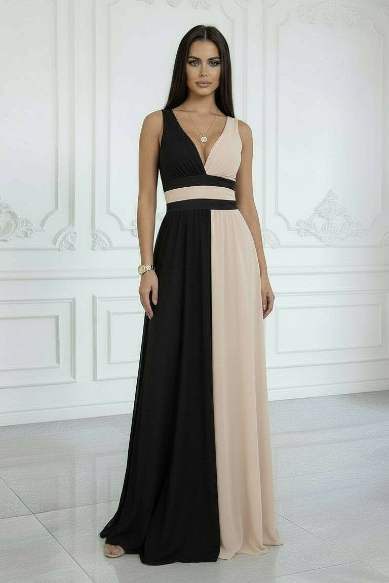 OLIVIA - VESTIDO BICOLOR