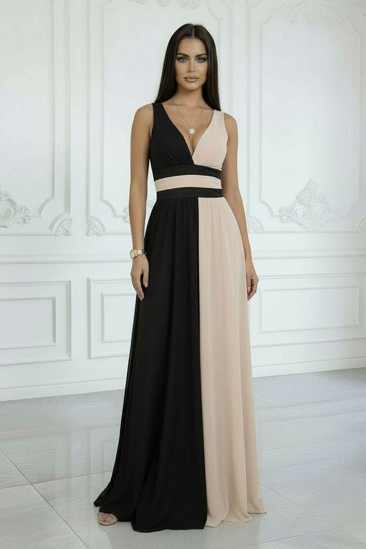 OLIVIA - VESTIDO BICOLOR