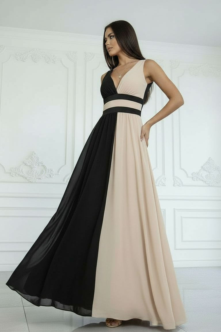 OLIVIA - VESTIDO BICOLOR