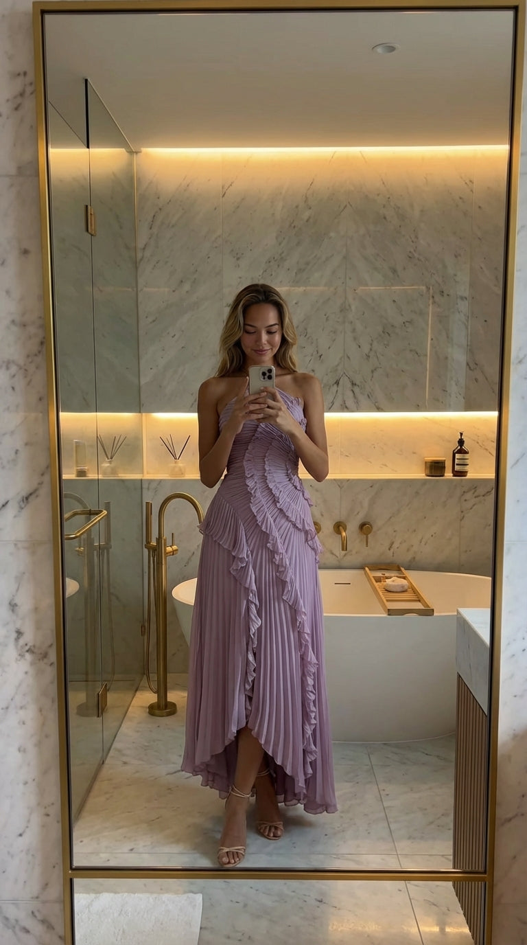 ARIADNA - VESTIDO PLISADO