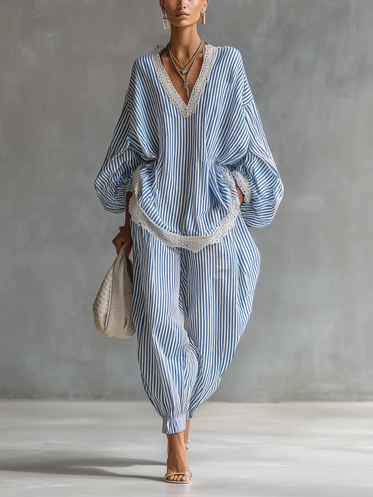 BEATRIZ - CONJUNTO DE TÚNICA Y PANTALÓN HARÉN