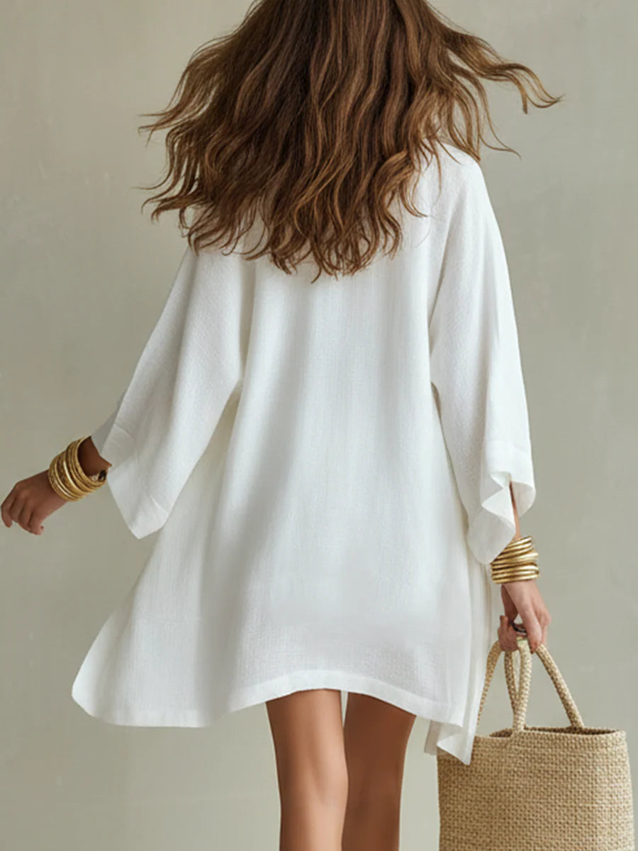 SOFÍA - CONJUNTO DE TRES PIEZAS CON KIMONO